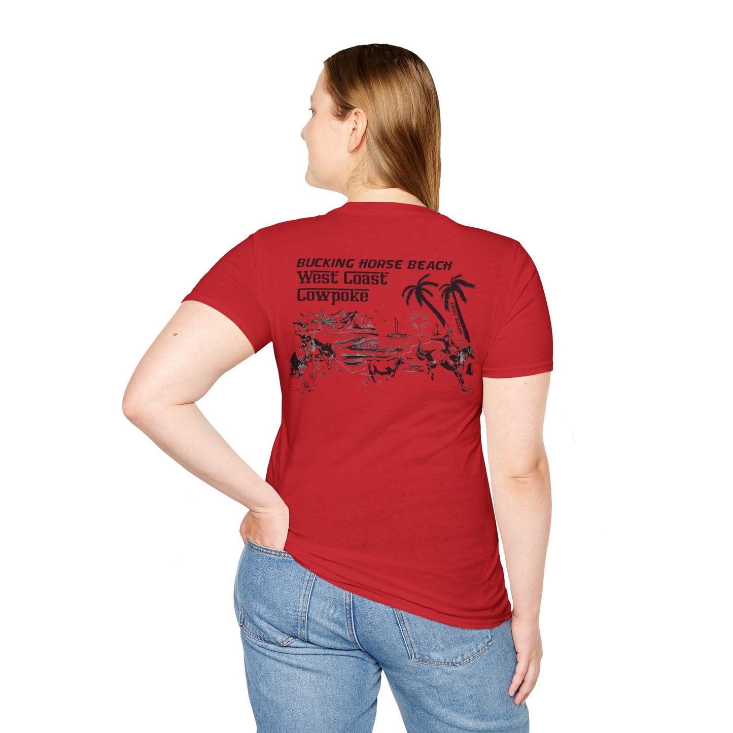Bucking Horse Beach, West Coast Cowpoke Classic Tee