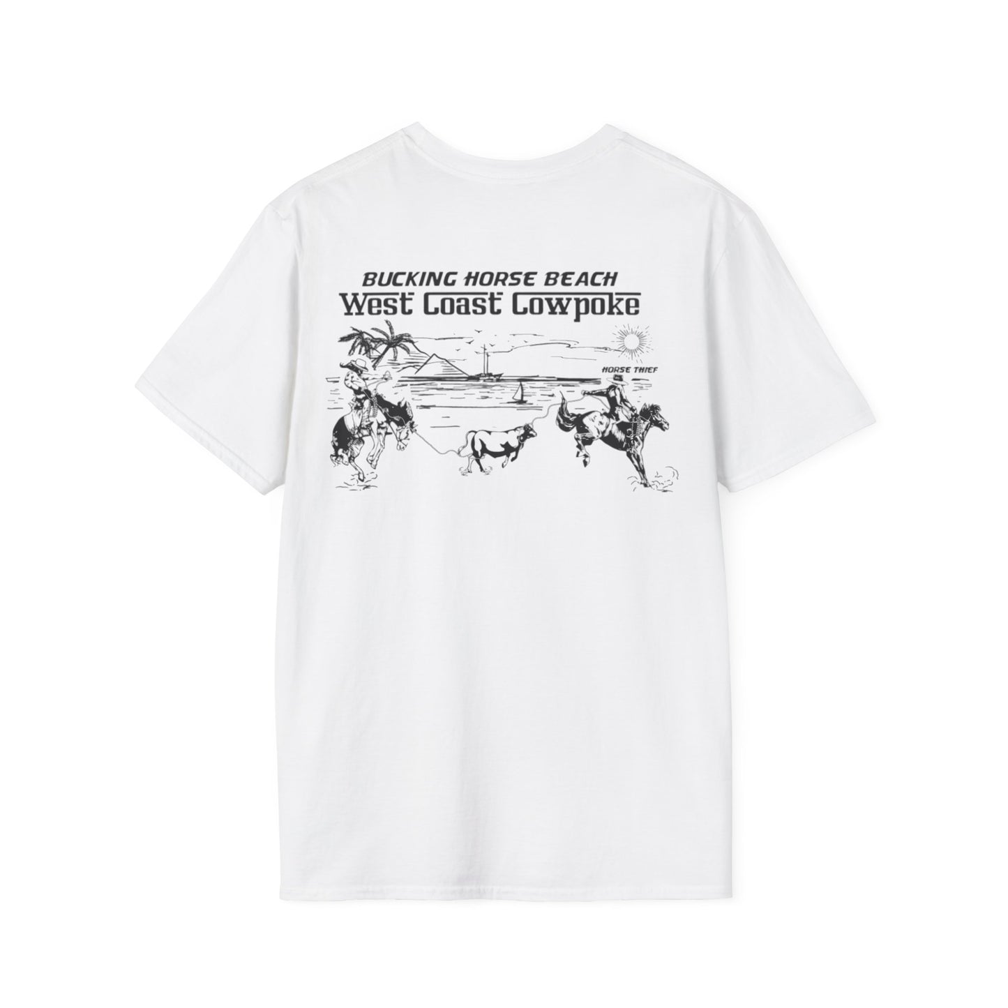 Bucking Horse Beach, West Coast Cowpoke Classic Tee