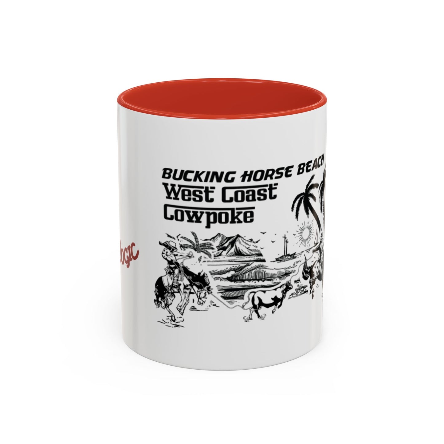 Bucking Horse Beach, West Coast Cowpoke detailed design Mug (11 and 15oz)