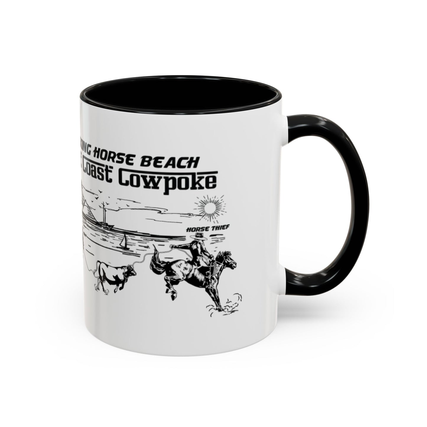 Bucking Horse Beach, West Coast Cowpoke Mug (11 and 15oz)