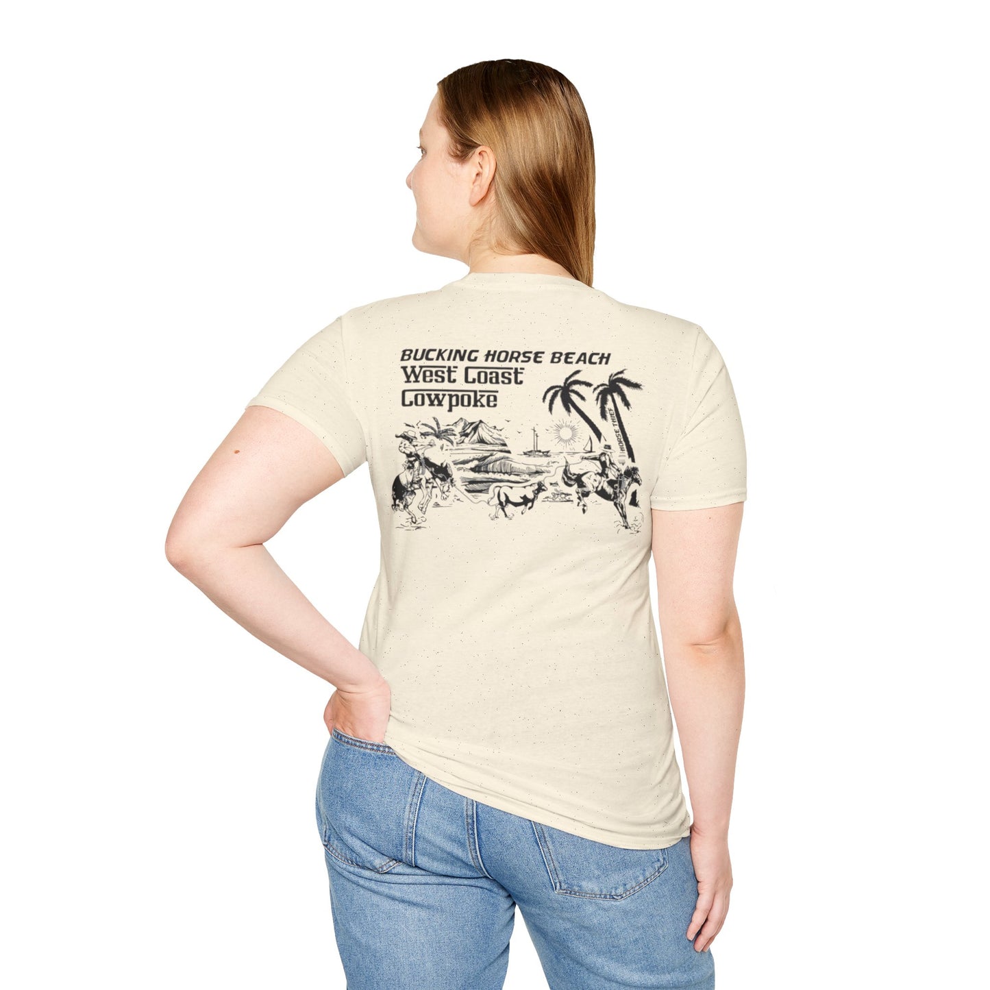 Bucking Horse Beach, West Coast Cowpoke Classic Tee