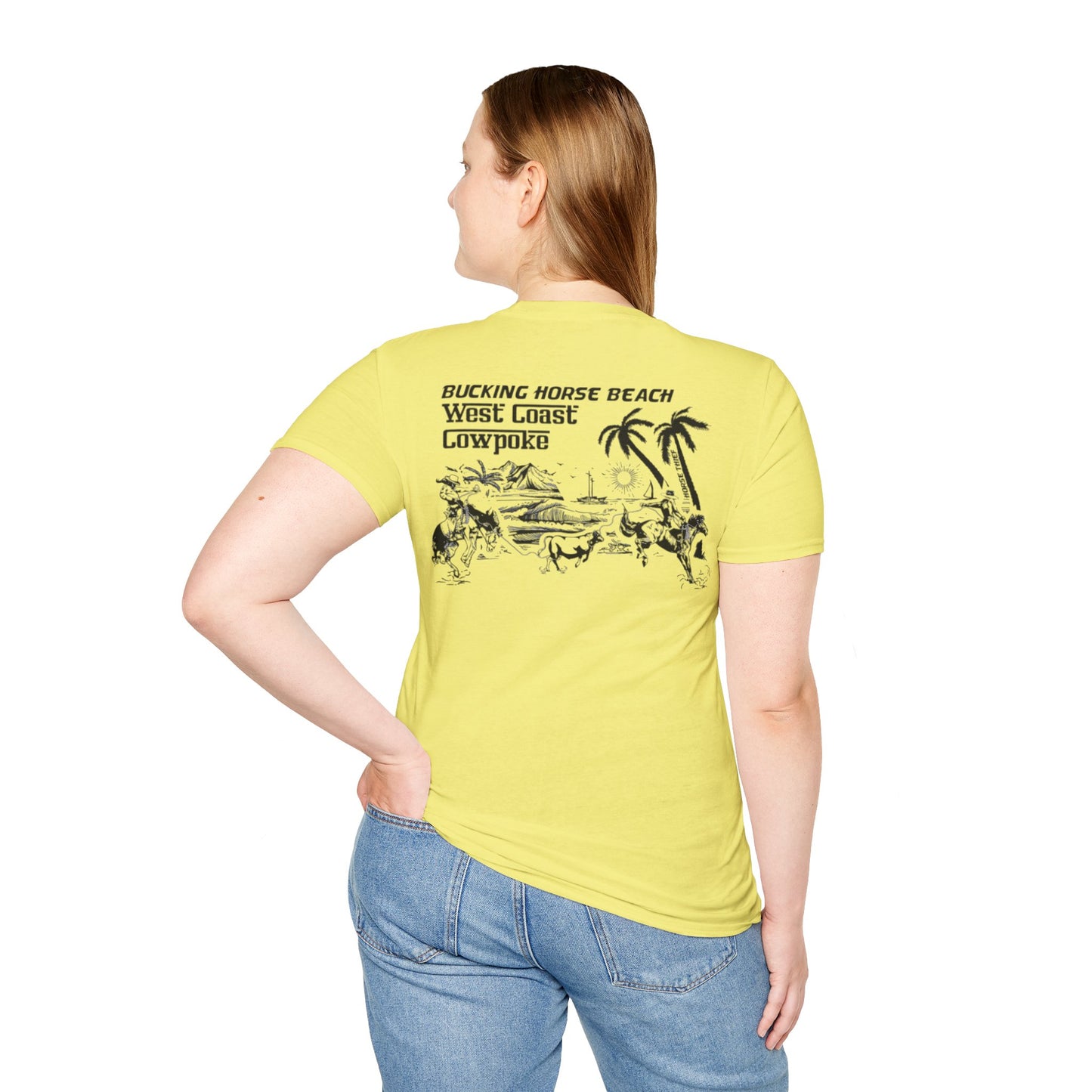 Bucking Horse Beach, West Coast Cowpoke Classic Tee