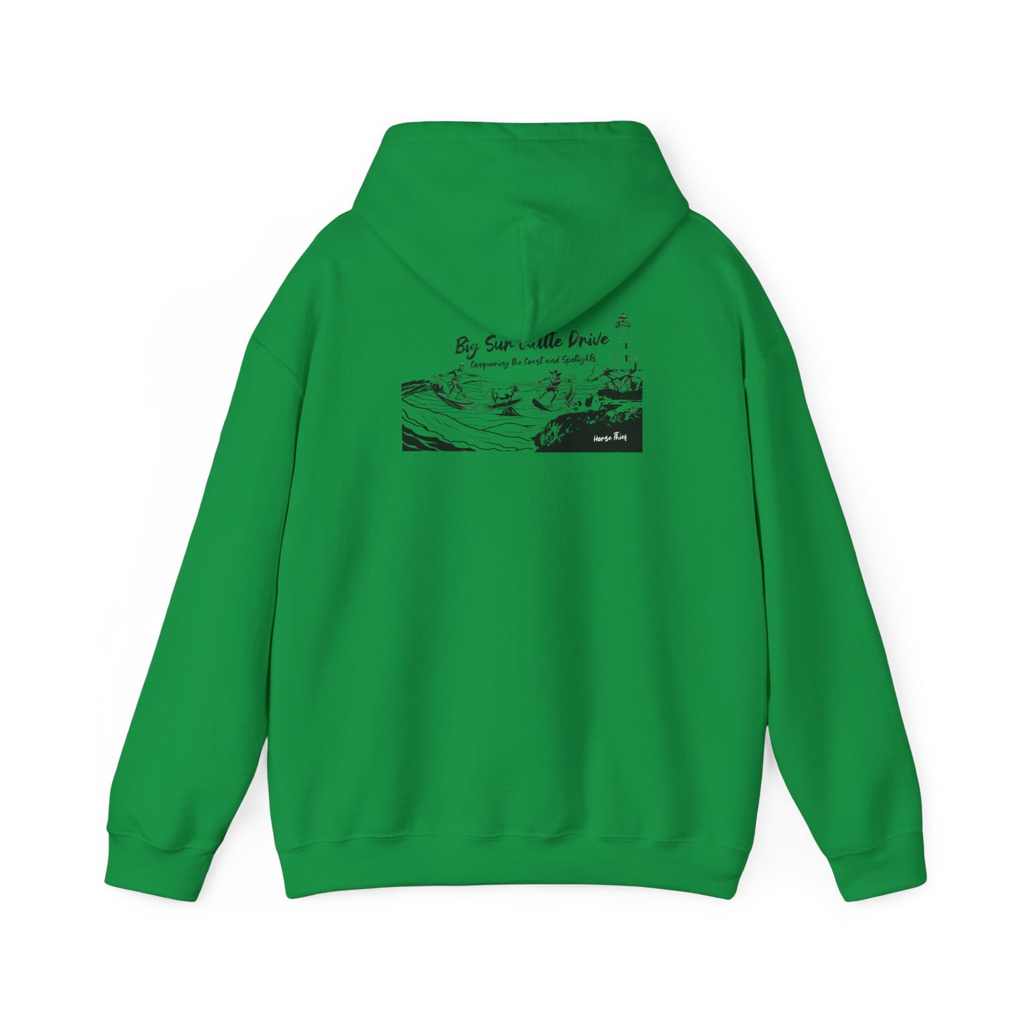 Big Sur Cattle Drive: Conquering the Coast and Spotlights Hoodie