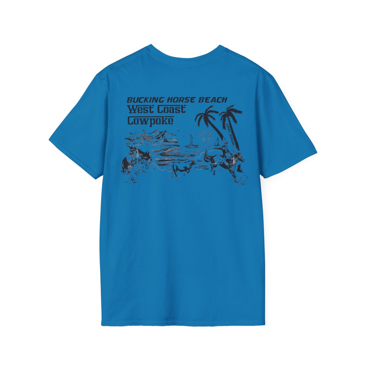 Bucking Horse Beach, West Coast Cowpoke Classic Tee