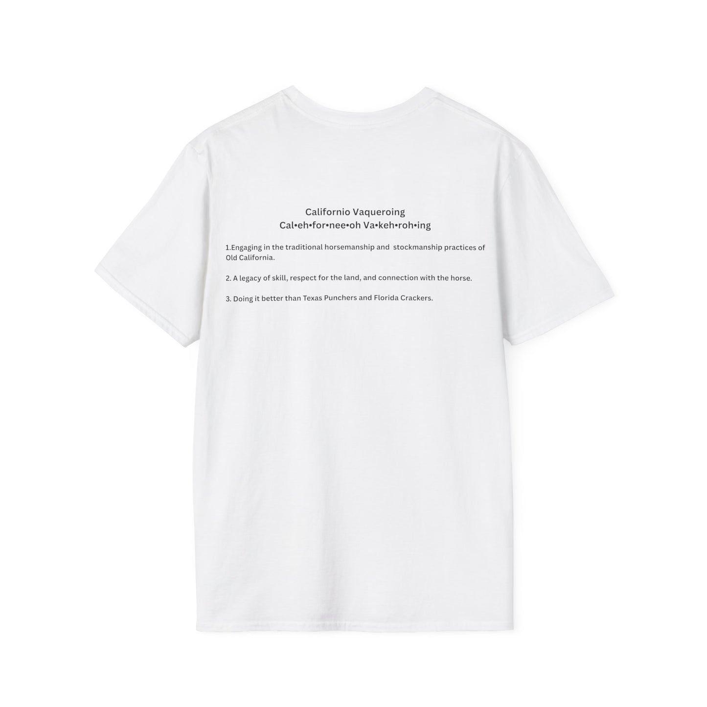 Californio Vaqueroing Style 3 (Light Colored Tee)