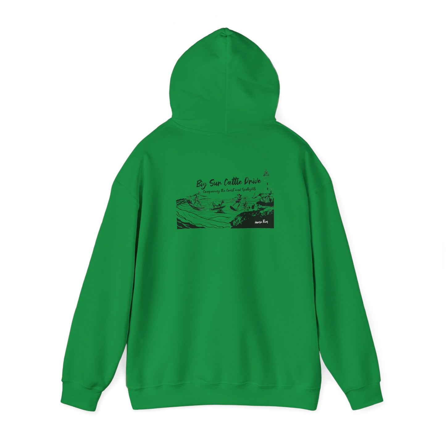 Big Sur Cattle Drive: Conquering the Coast and Spotlights Hoodie