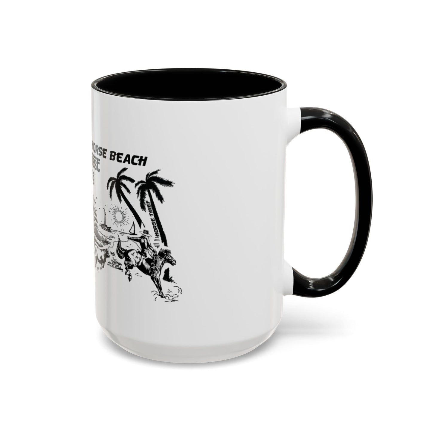 Bucking Horse Beach, West Coast Cowpoke detailed design Mug (11 and 15oz)