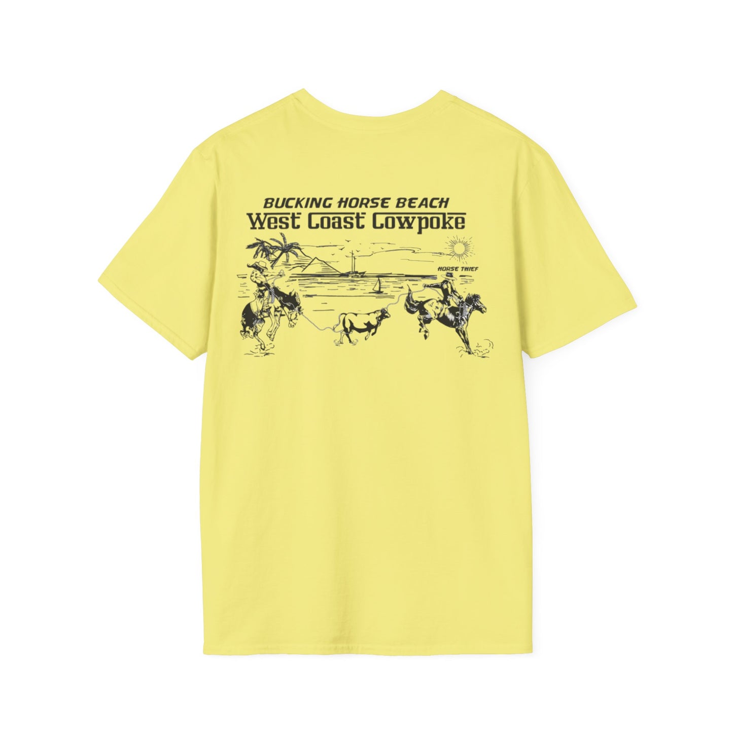 Bucking Horse Beach, West Coast Cowpoke Classic Tee