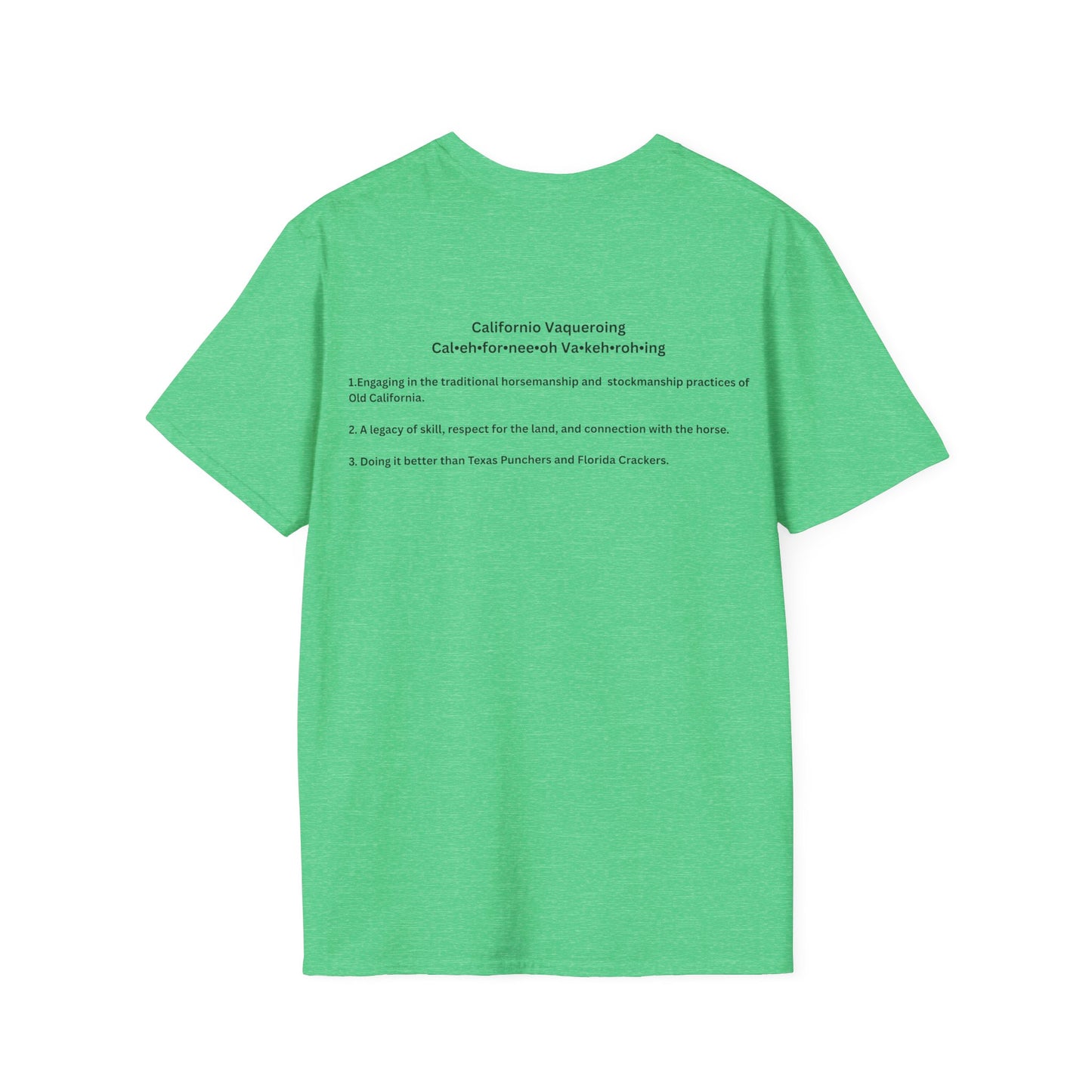 Californio Vaqueroing Style 3 (Light Colored Tee)