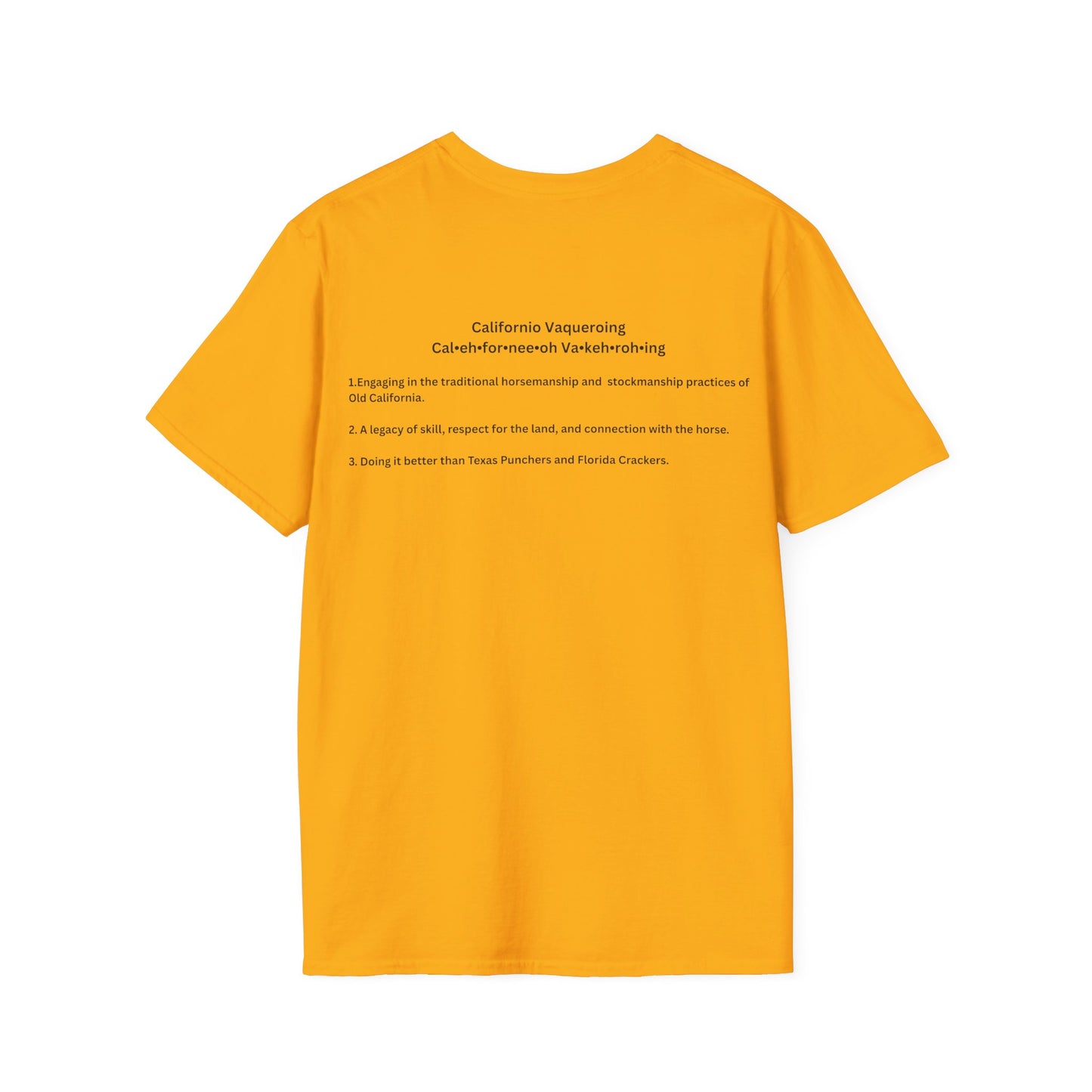 Californio Vaqueroing Style 3 (Light Colored Tee)