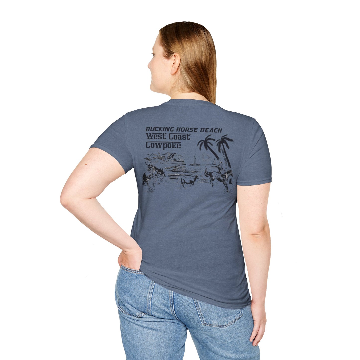 Bucking Horse Beach, West Coast Cowpoke Classic Tee
