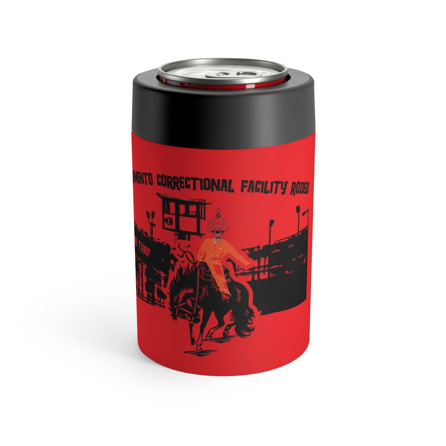 Sacramento Correctional Facility Rodeo: Political Clown (12 Oz Can Tumbler)