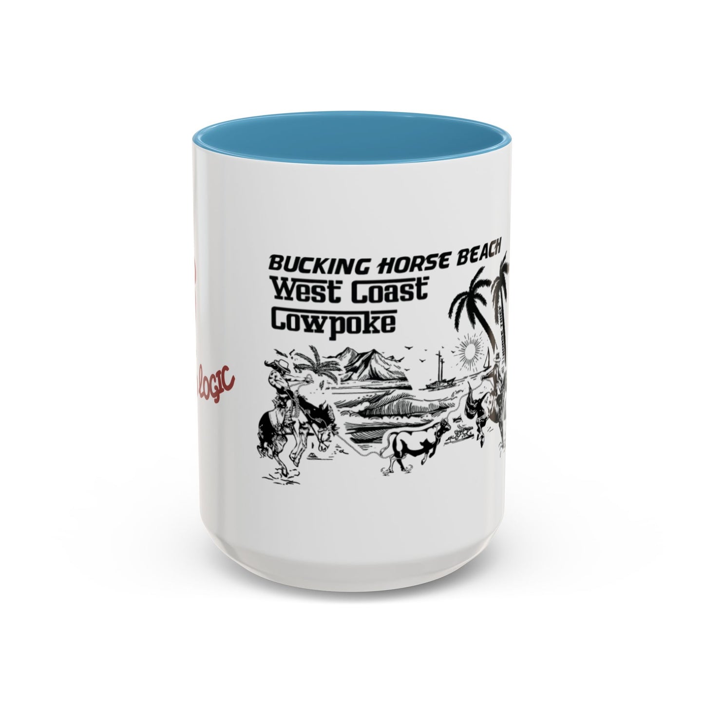 Bucking Horse Beach, West Coast Cowpoke detailed design Mug (11 and 15oz)