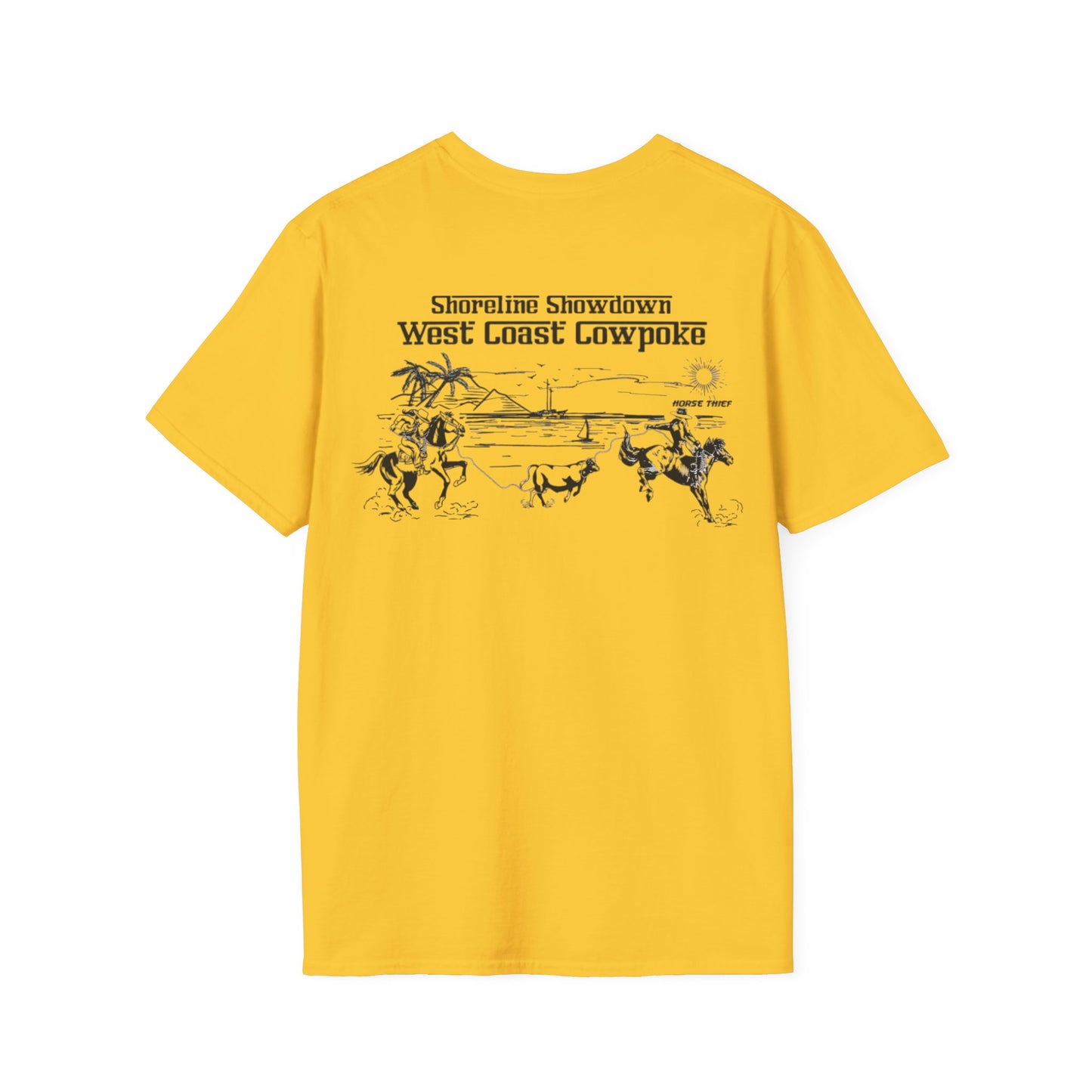 Shoreline Showdown, West Coast Cowpoke Simple Design Tee