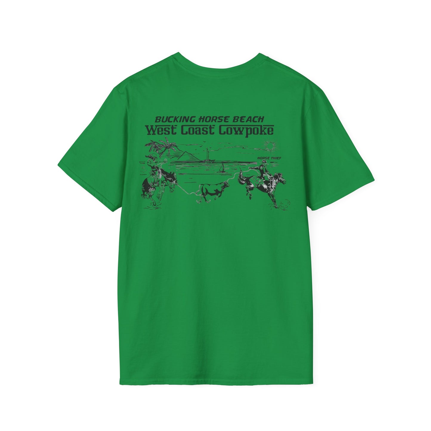 Bucking Horse Beach, West Coast Cowpoke Classic Tee