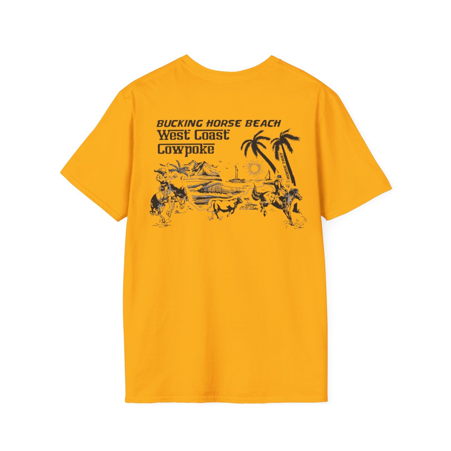 Bucking Horse Beach, West Coast Cowpoke Classic Tee