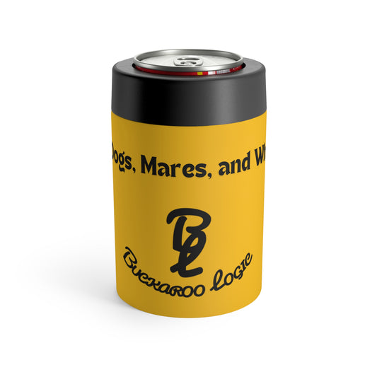 No Dogs, Mares, or Whining, Yellow Colored 12 Oz Koozie Tumbler