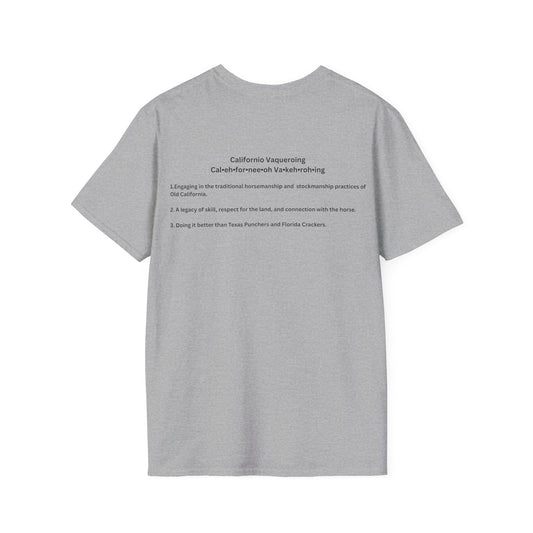 Californio Vaqueroing Style 3 (Light Colored Tee)