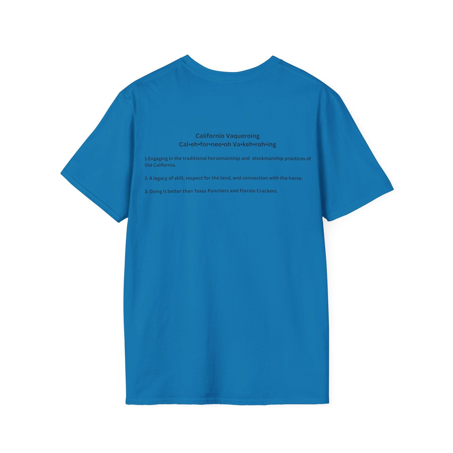 Californio Vaqueroing Style 3 (Light Colored Tee)