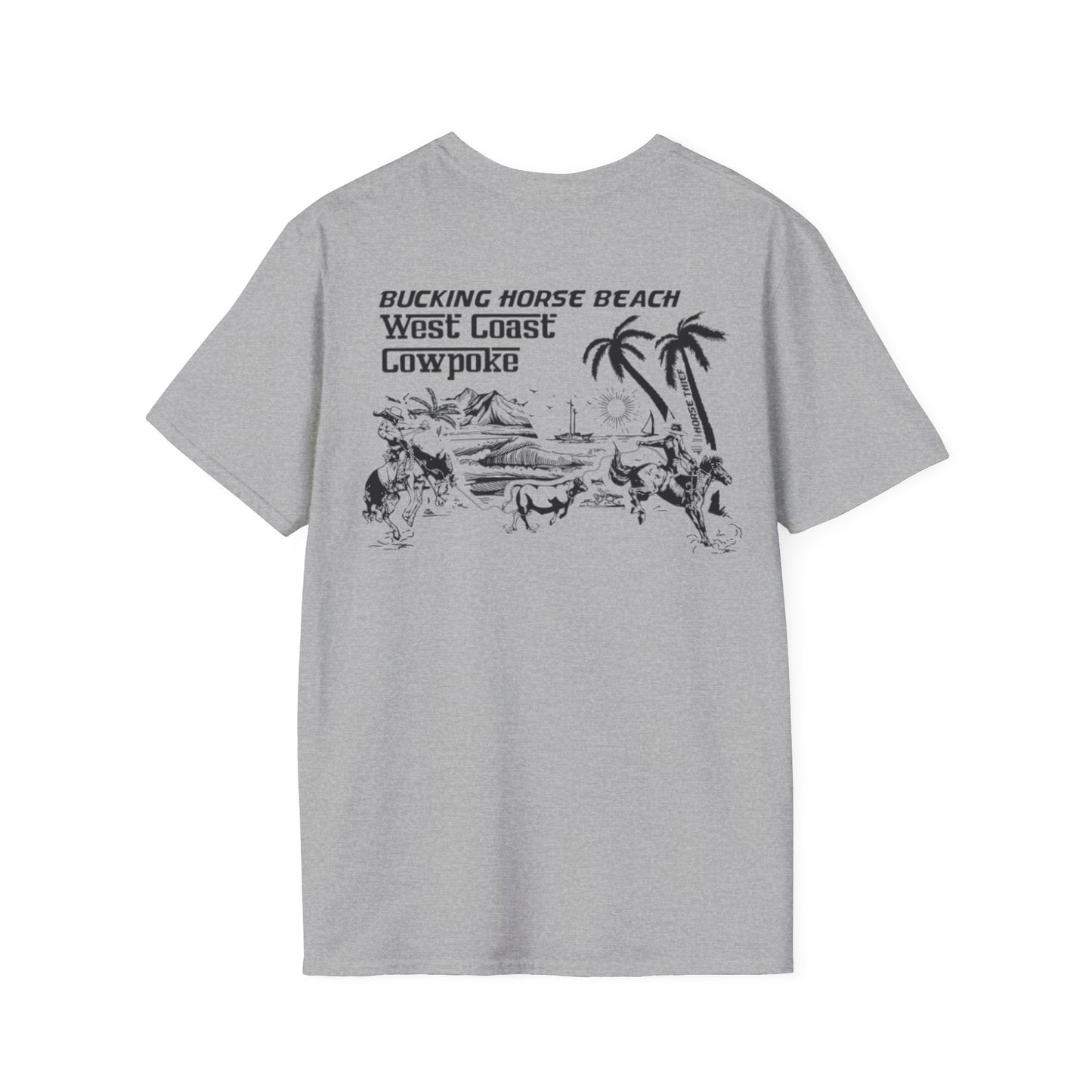 Bucking Horse Beach, West Coast Cowpoke Classic Tee