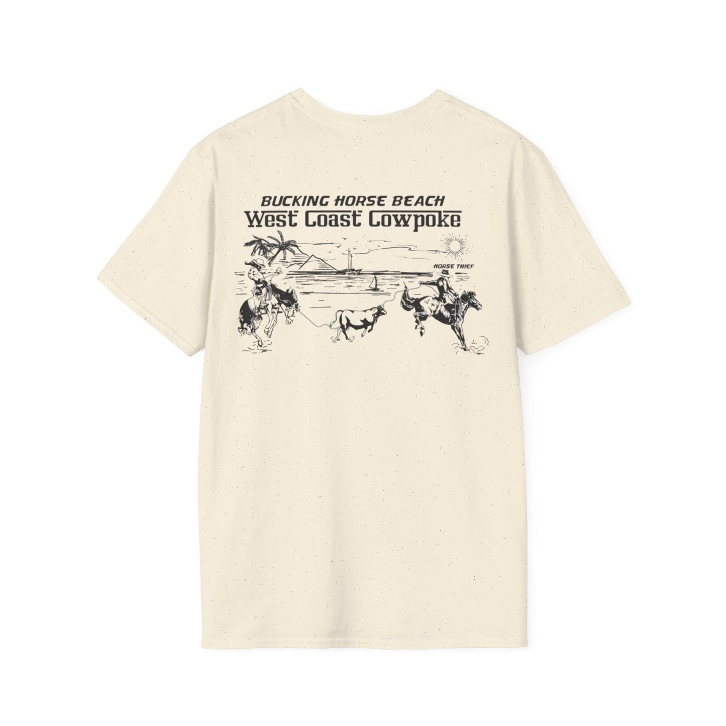 Bucking Horse Beach, West Coast Cowpoke Classic Tee