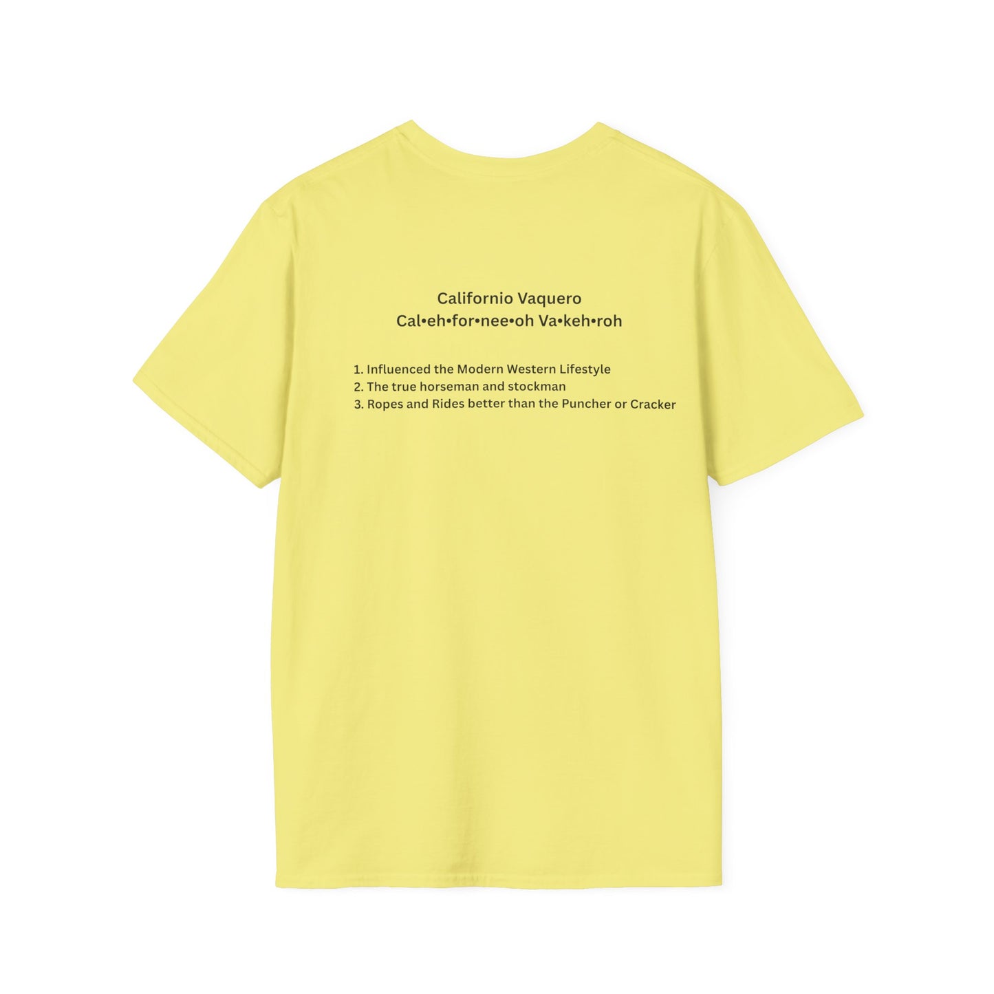Californio Vaqueroing Style 1  (Light Colored Tee)