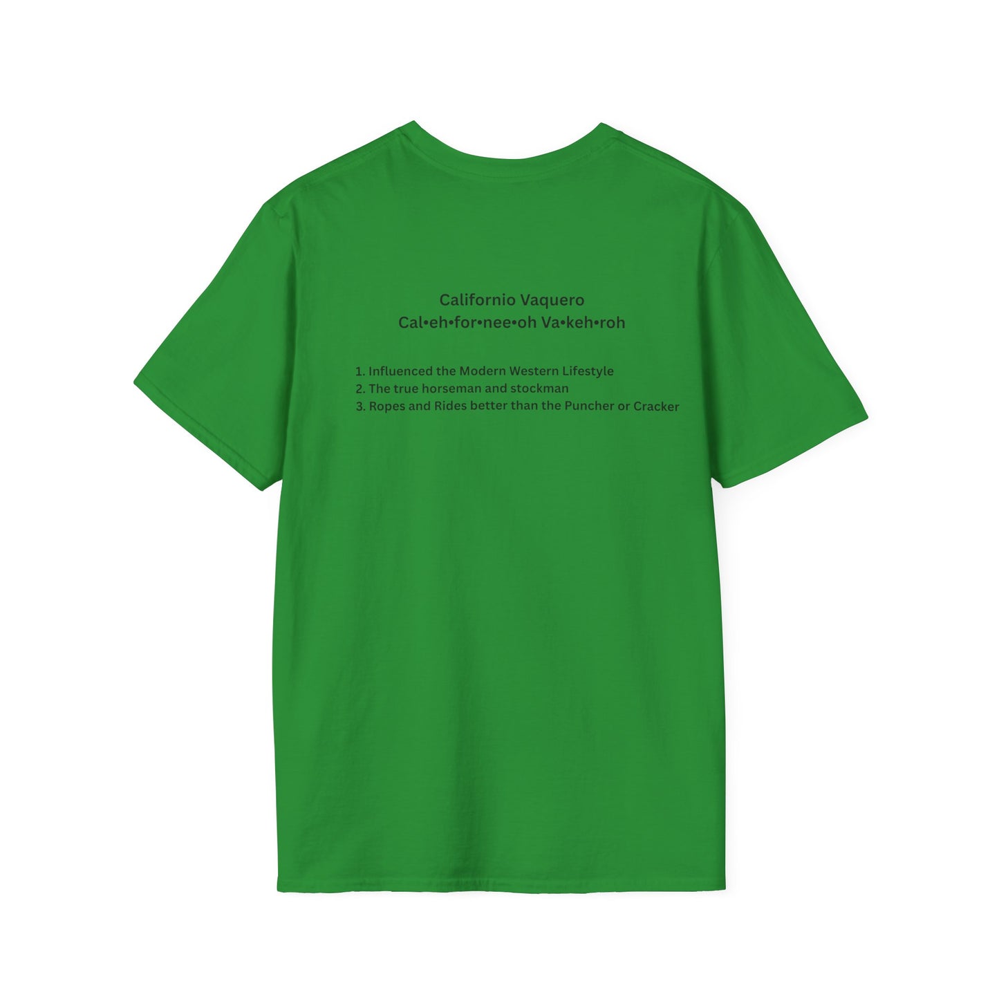 Californio Vaqueroing Style 1  (Light Colored Tee)
