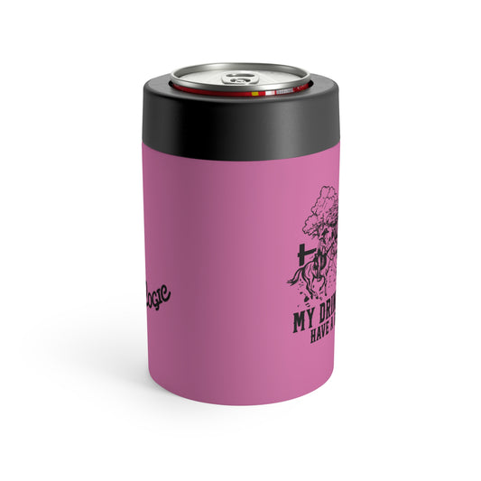My Drinking Buddies Have a Roping Problem (Concept 1, Pink 12 Oz Koozie Tumbler)