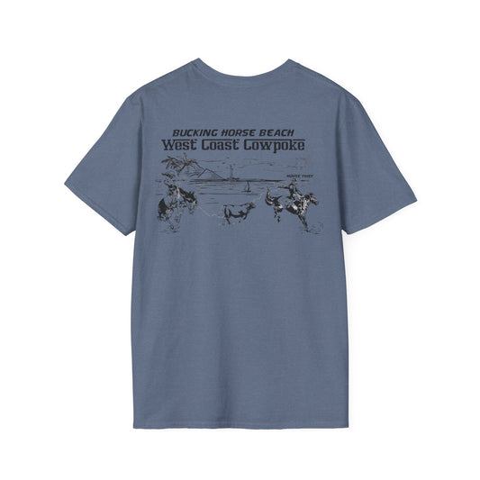 Bucking Horse Beach, West Coast Cowpoke Classic Tee
