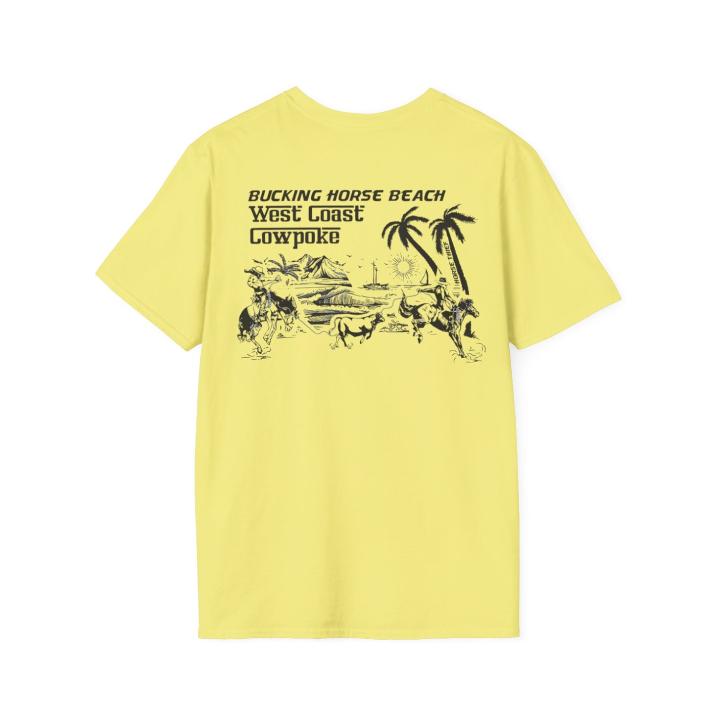 Bucking Horse Beach, West Coast Cowpoke Classic Tee