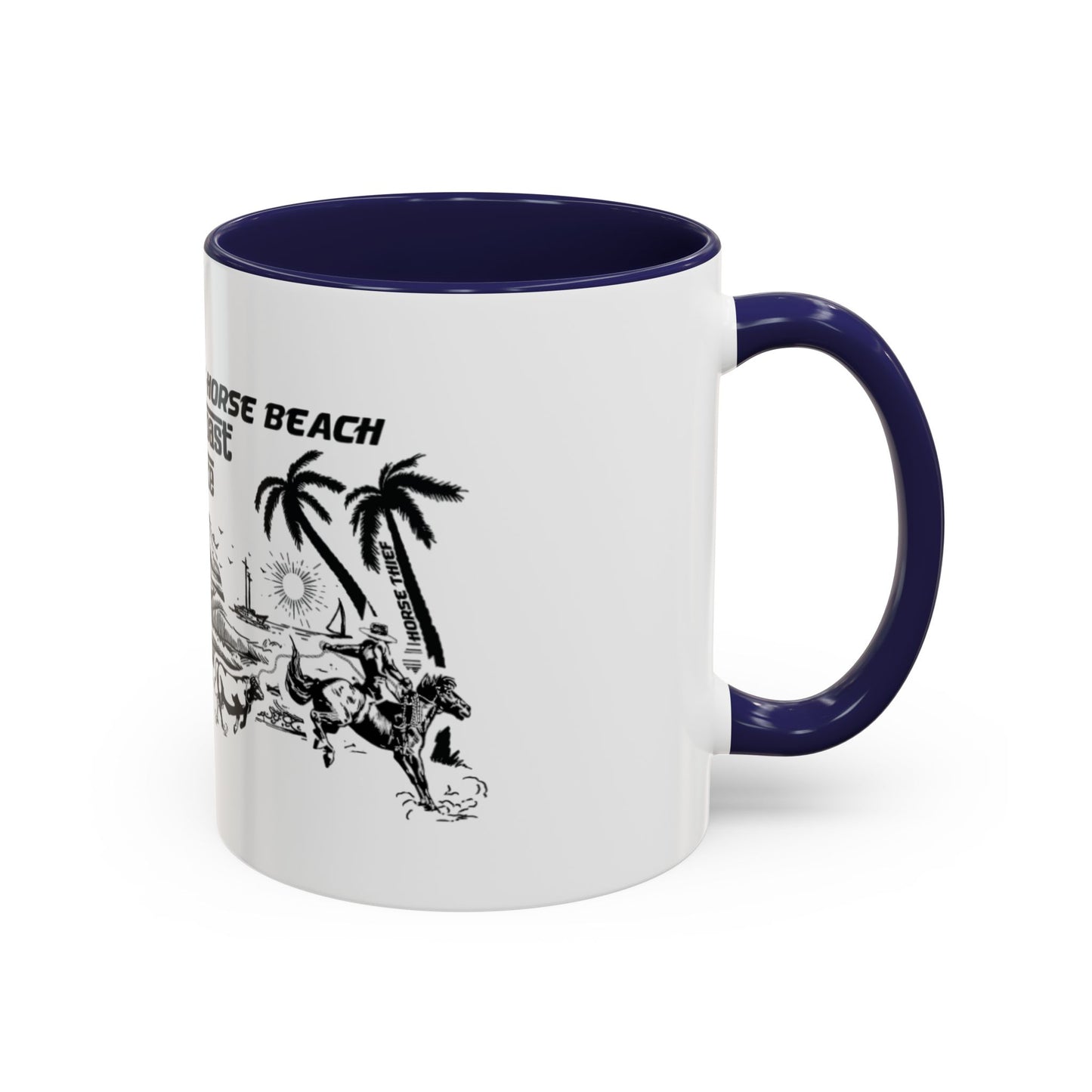Bucking Horse Beach, West Coast Cowpoke detailed design Mug  (11 and 15oz)