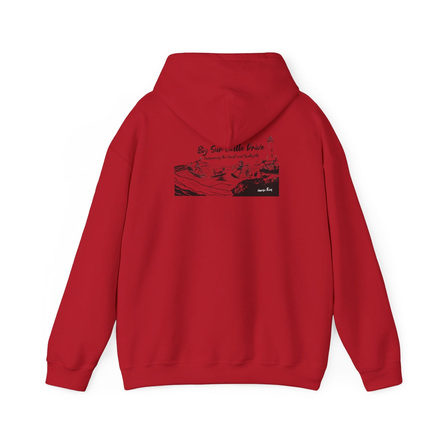 Big Sur Cattle Drive: Conquering the Coast and Spotlights Hoodie