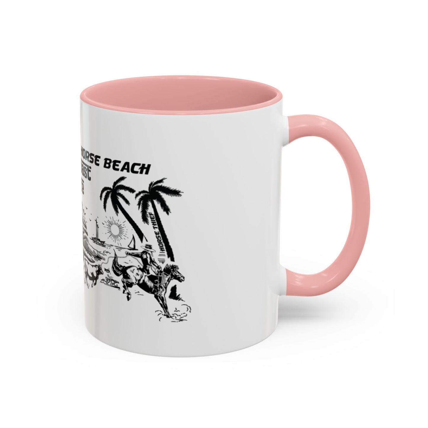 Bucking Horse Beach, West Coast Cowpoke detailed design Mug  (11 and 15oz)