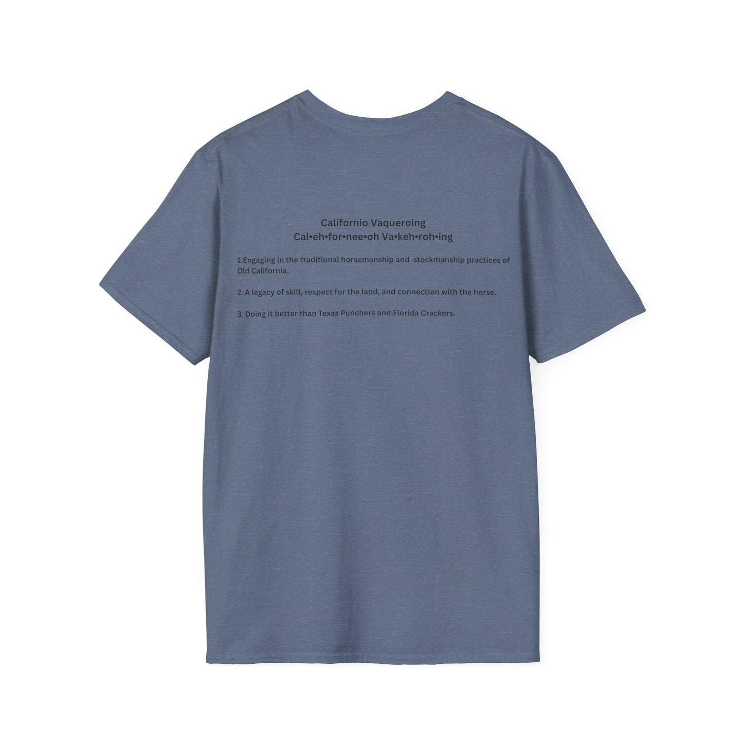 Californio Vaqueroing Style 3 (Light Colored Tee)