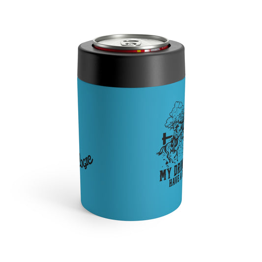 My Drinking Buddies Have a Roping Problem (Concept 1, Turquoise 12 Oz Koozie Tumbler)