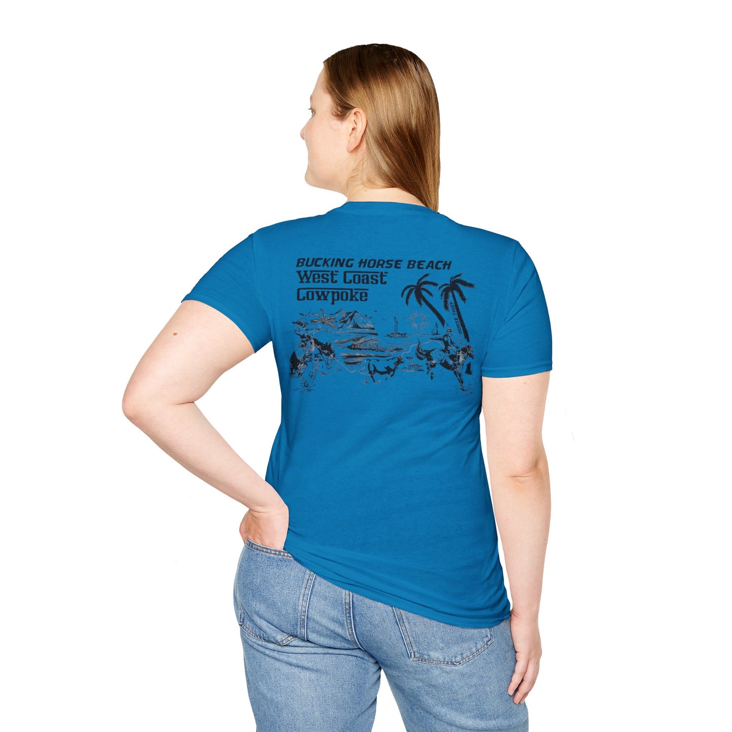 Bucking Horse Beach, West Coast Cowpoke Classic Tee