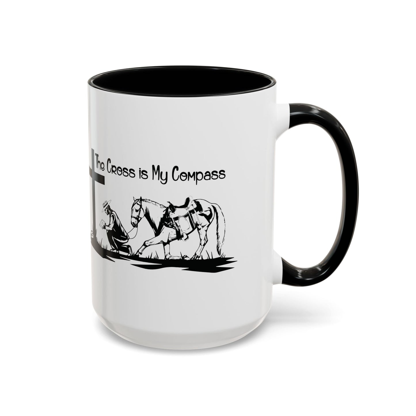 The Cross is my Compass Coffee Cup (11 and 15oz)