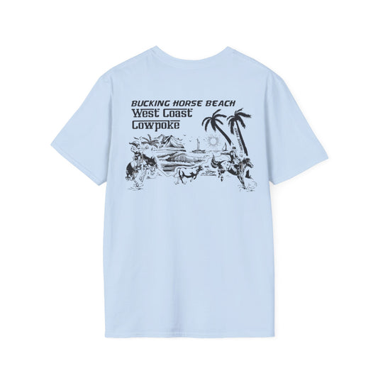 Bucking Horse Beach, West Coast Cowpoke Classic Tee